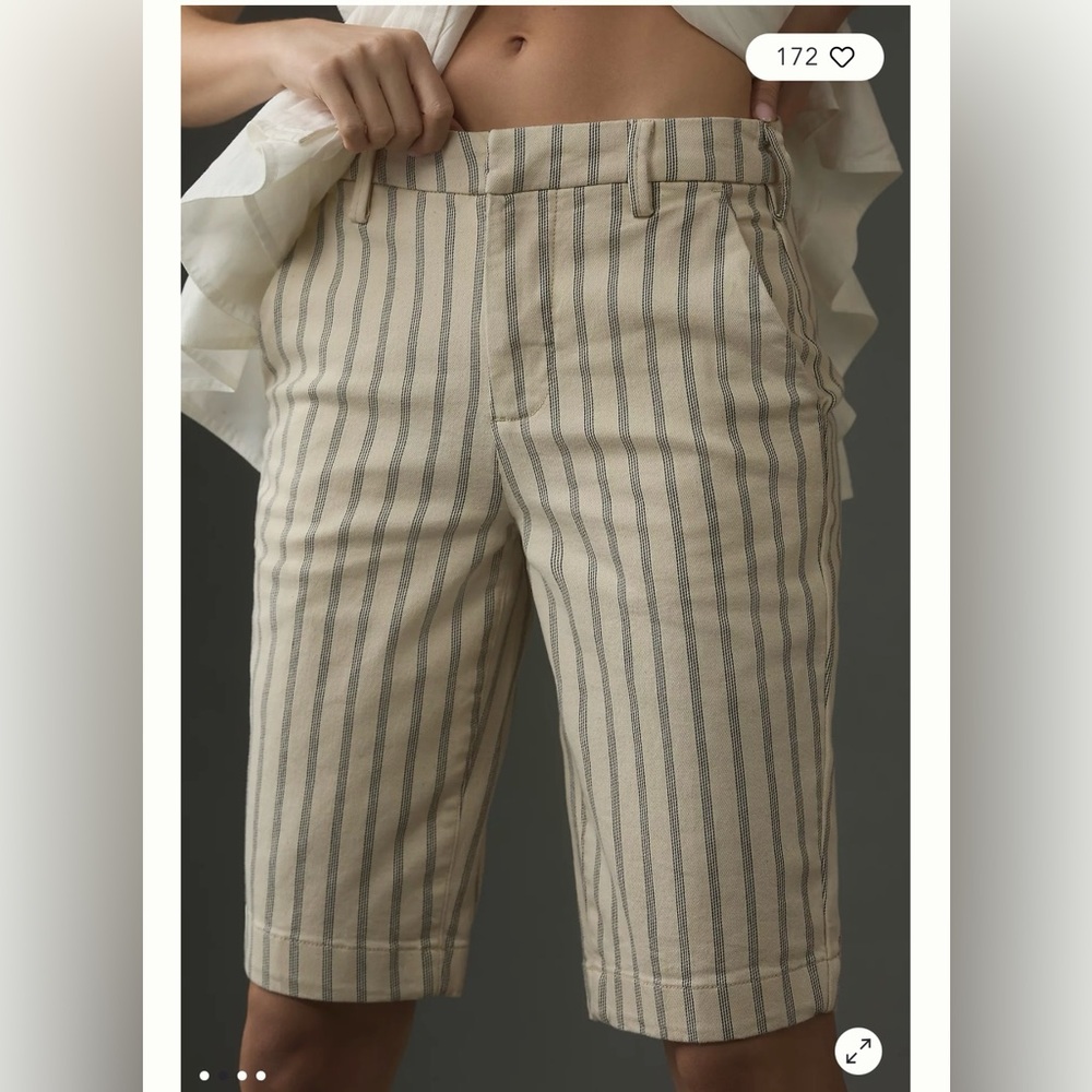 Anthropologie x Pilcro 
Size 30 Cream color shorts EUC - Picture 3 of 16